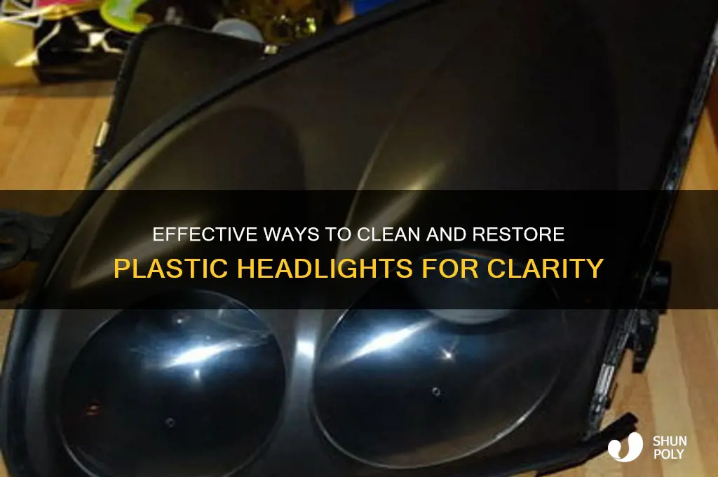 what is the best thing to clean plastic headlights