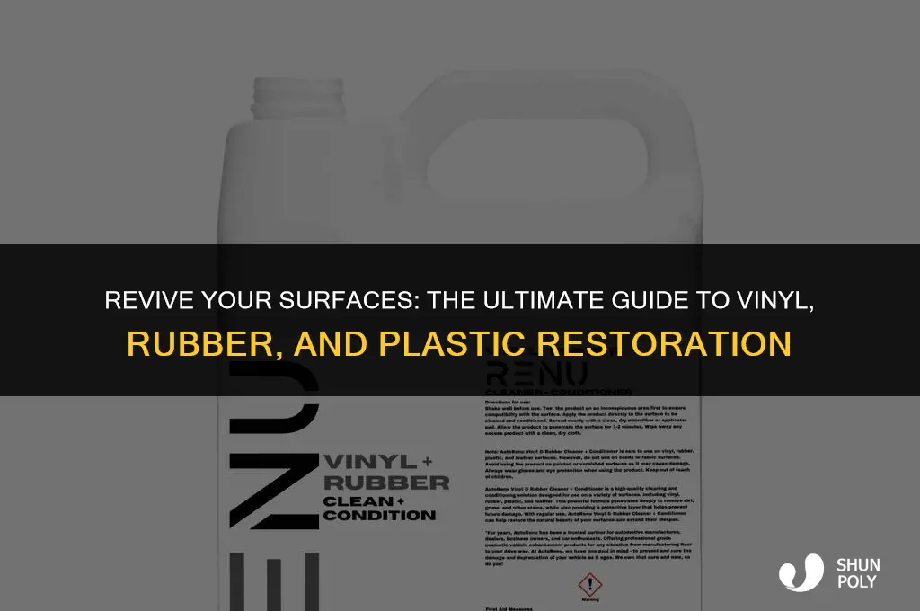what is the best vinyl rubber and plastic restorer