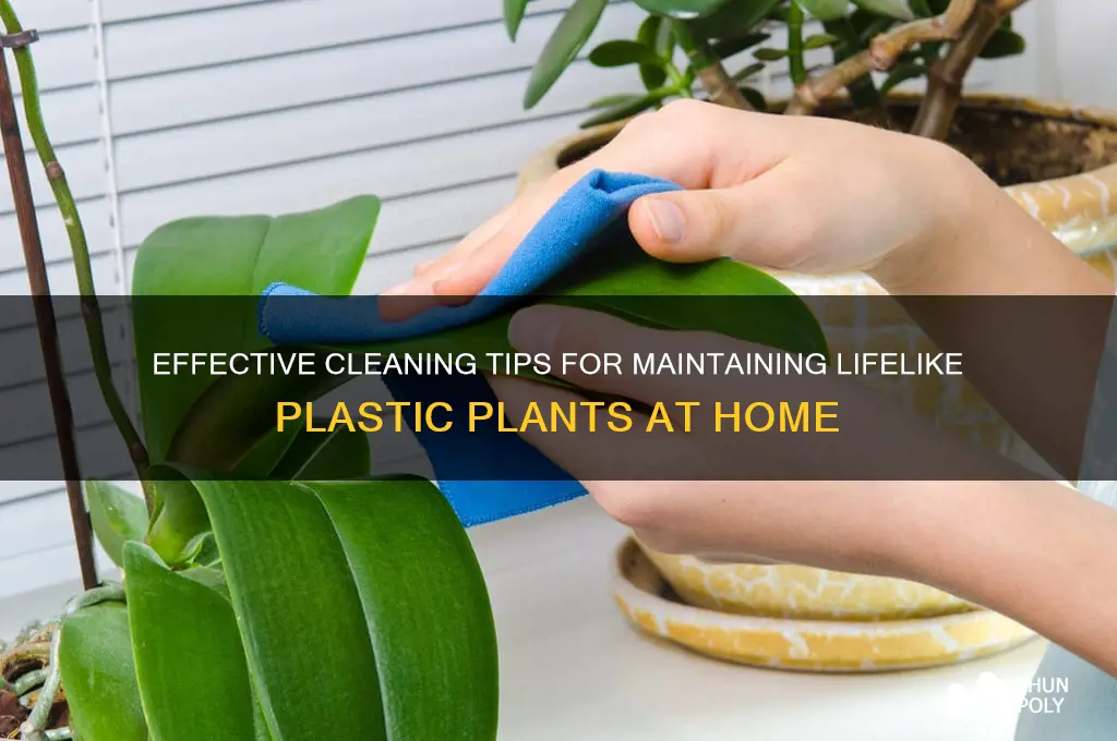 what is the best way to clean plastic plants