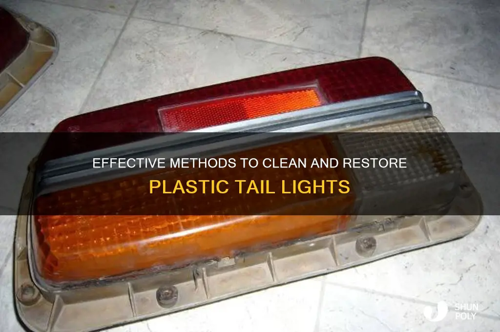 what is the best way to clean plastic tail lights