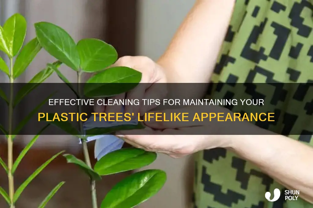 what is the best way to clean plastic trees