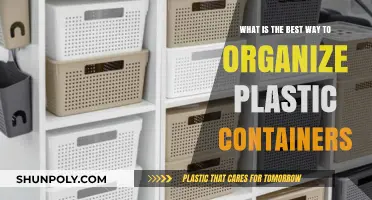 The Best Method to Arrange Plastic Containers