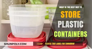 Efficient Plastic Container Storage: Tips and Tricks