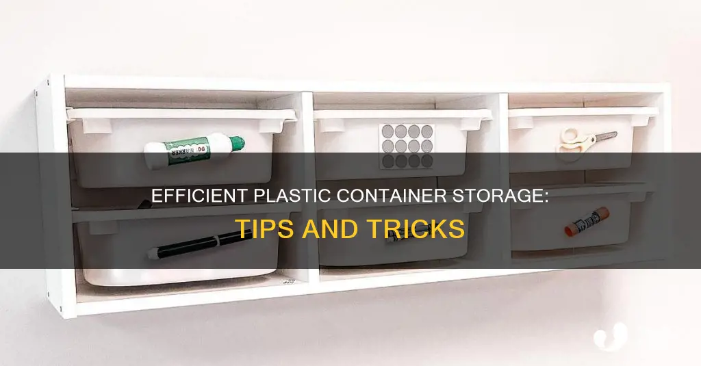 what is the best way to store plastic containers