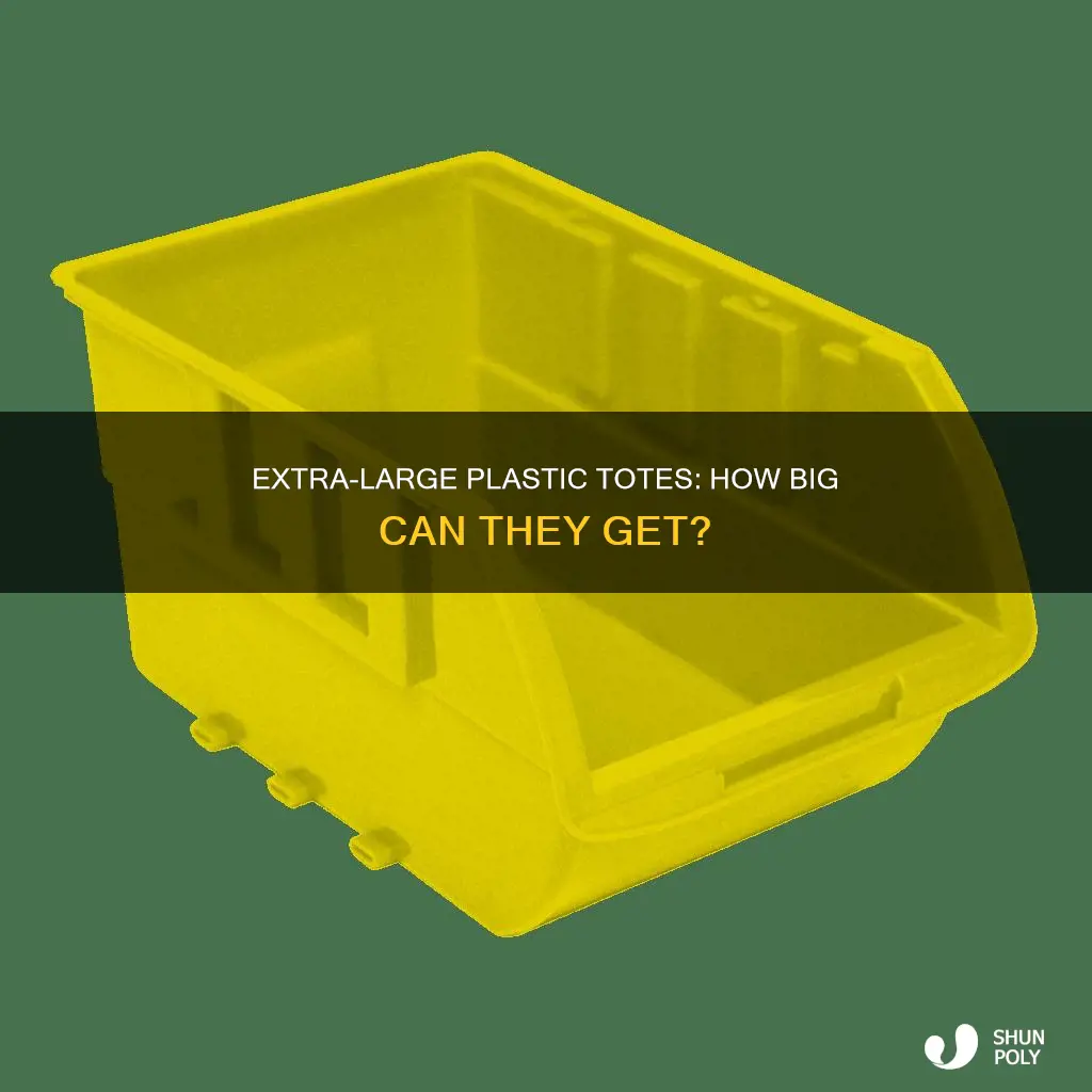 what is the biggest plastic tote