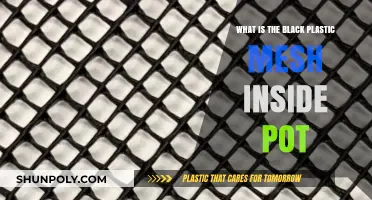 Unveiling the Mystery: What's the Deal with Black Plastic Mesh in Pots?
