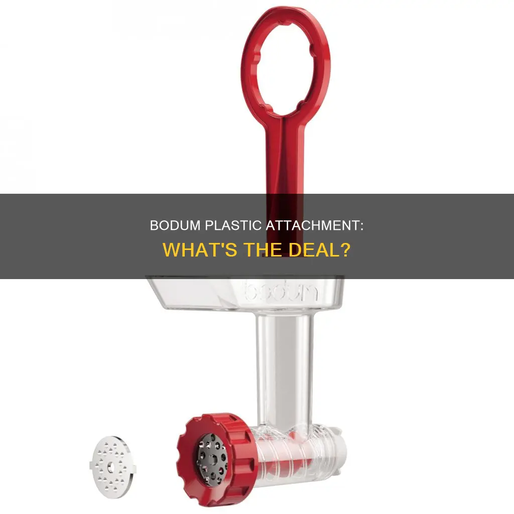 what is the bodum plastic attachment