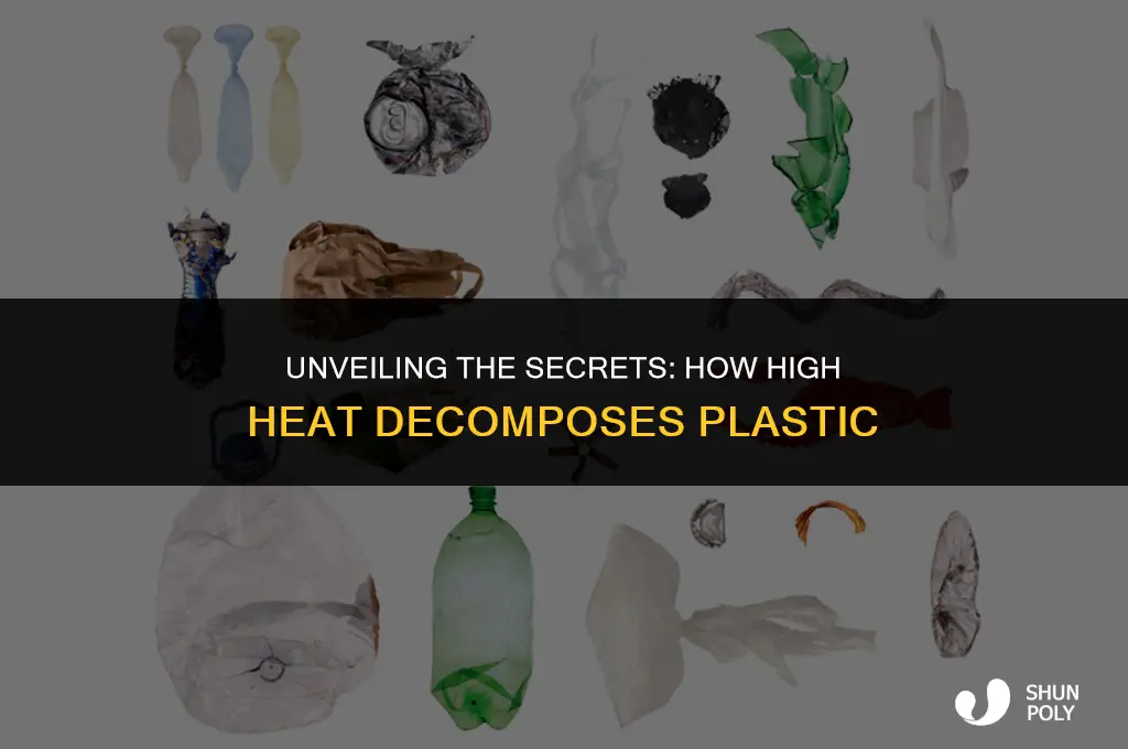 what is the breakdown of plastic with high heat