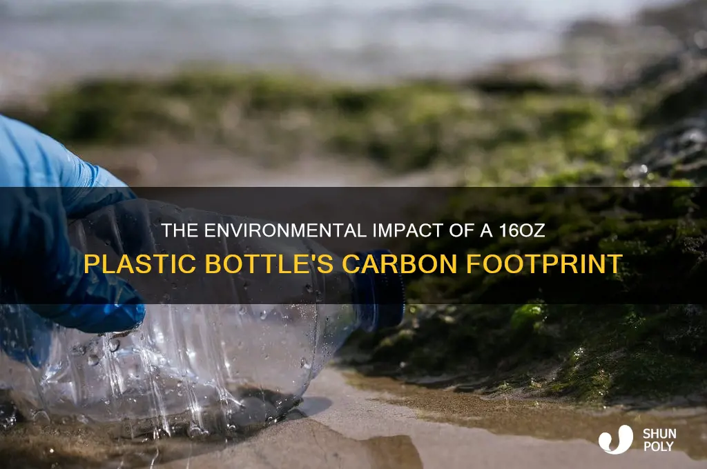 what is the carbon footprint of a 16oz plastic bottle