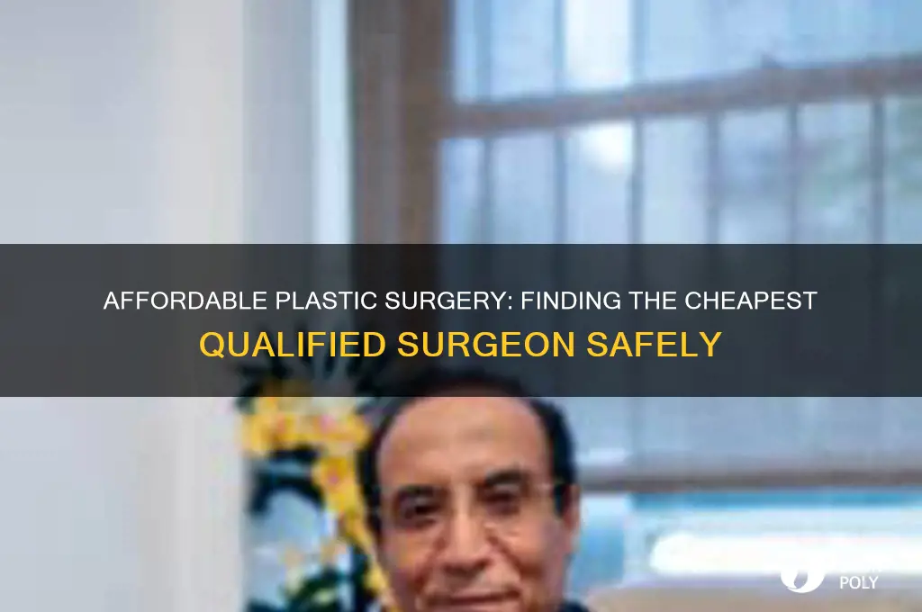 what is the cheapest plastic surgeon
