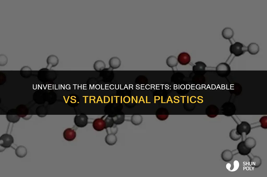 what is the chemical difference between biodegradable plastic and plastic