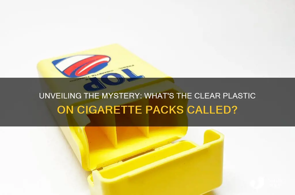 what is the clear plastic on the cigarrett pack called