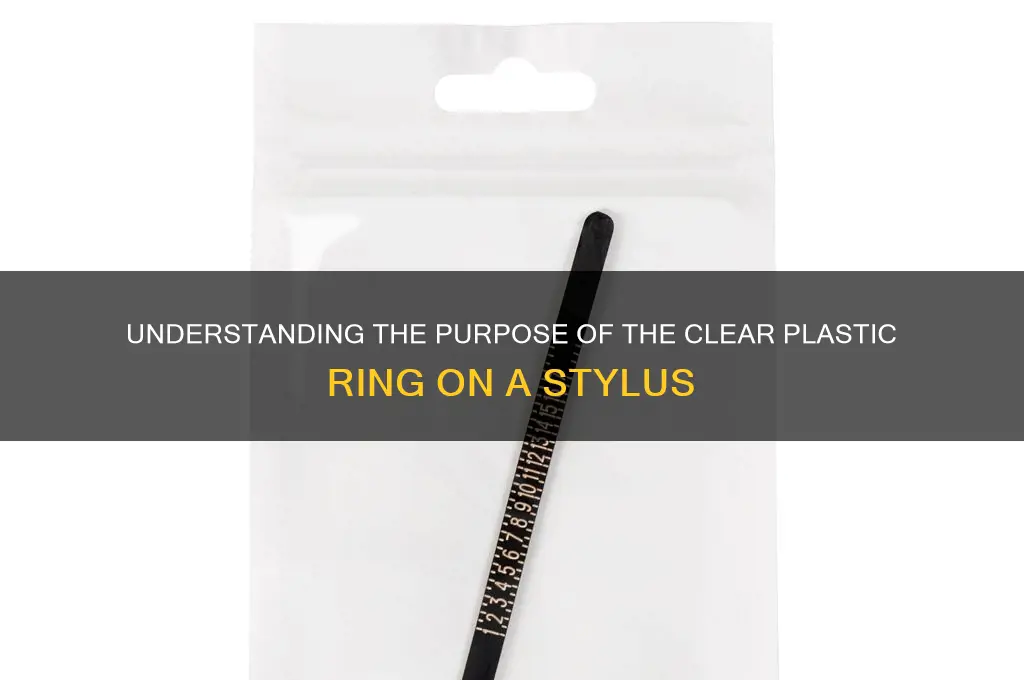 what is the clear plastic ring around a stylus for