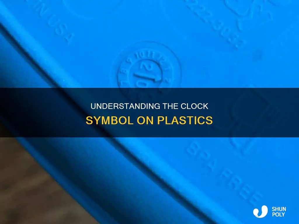 what is the clock symbol on plastic