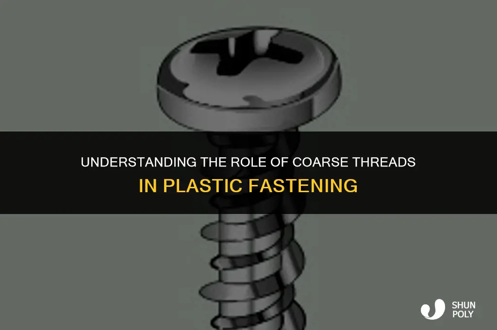 what is the coarse thread on a plastic