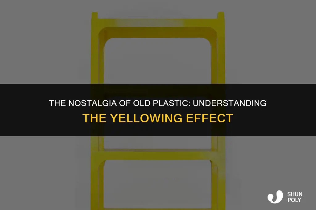 what is the color yellow of old plastic called