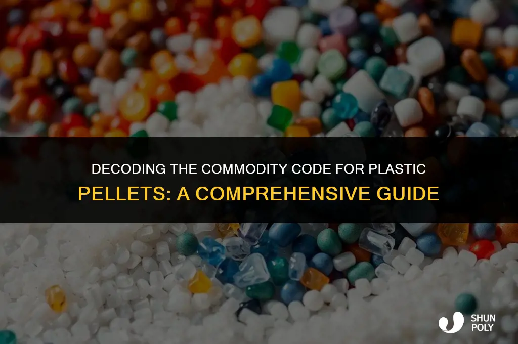 what is the commodity code for plastic pellets
