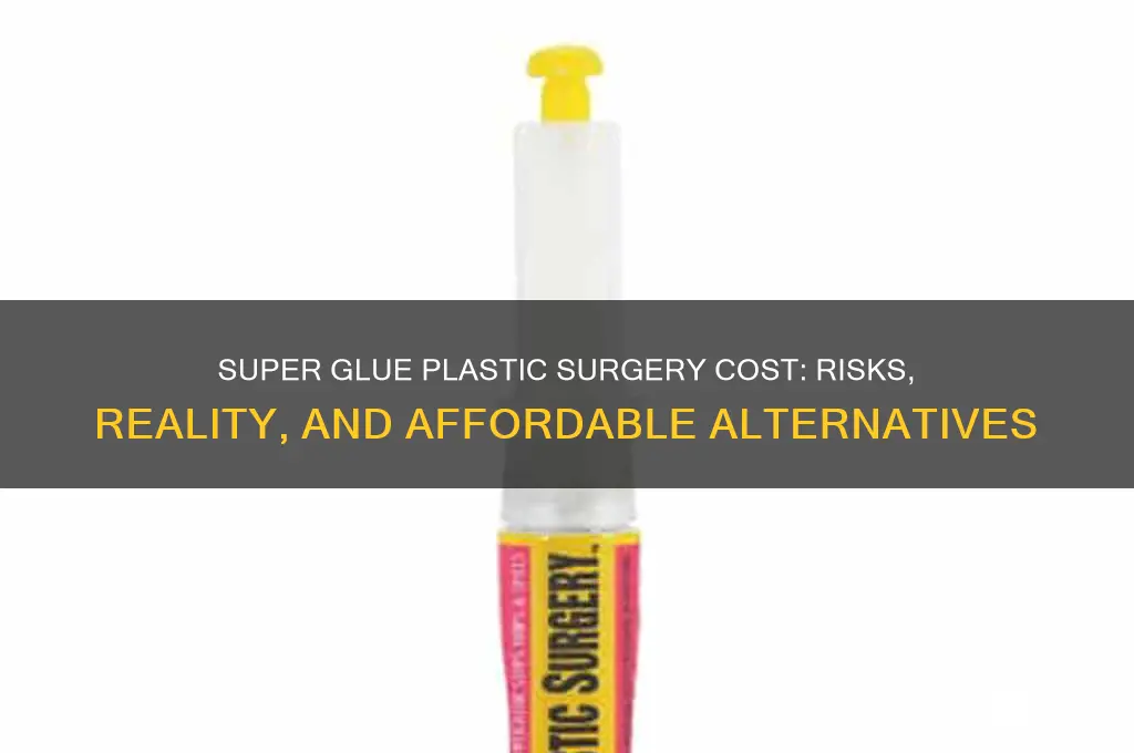 what is the cost of super glue plastic surgery