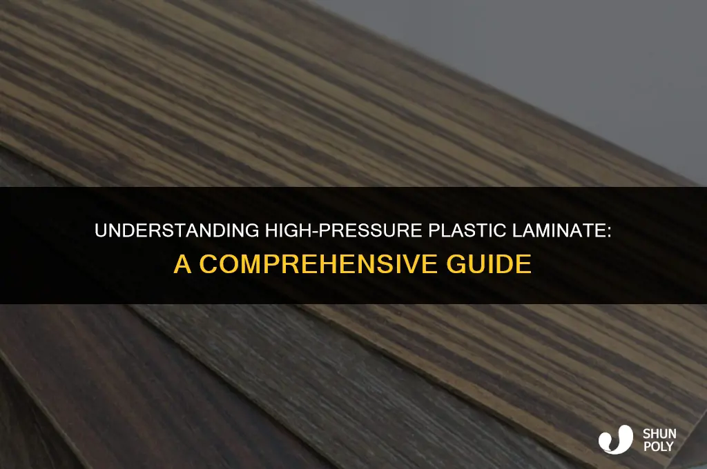 what is the definition of high-pressure plastic laminate