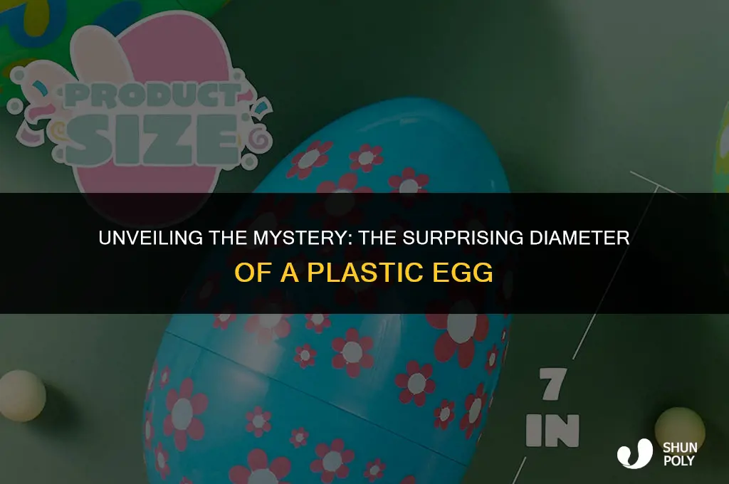 what is the diameter of a plastic egg