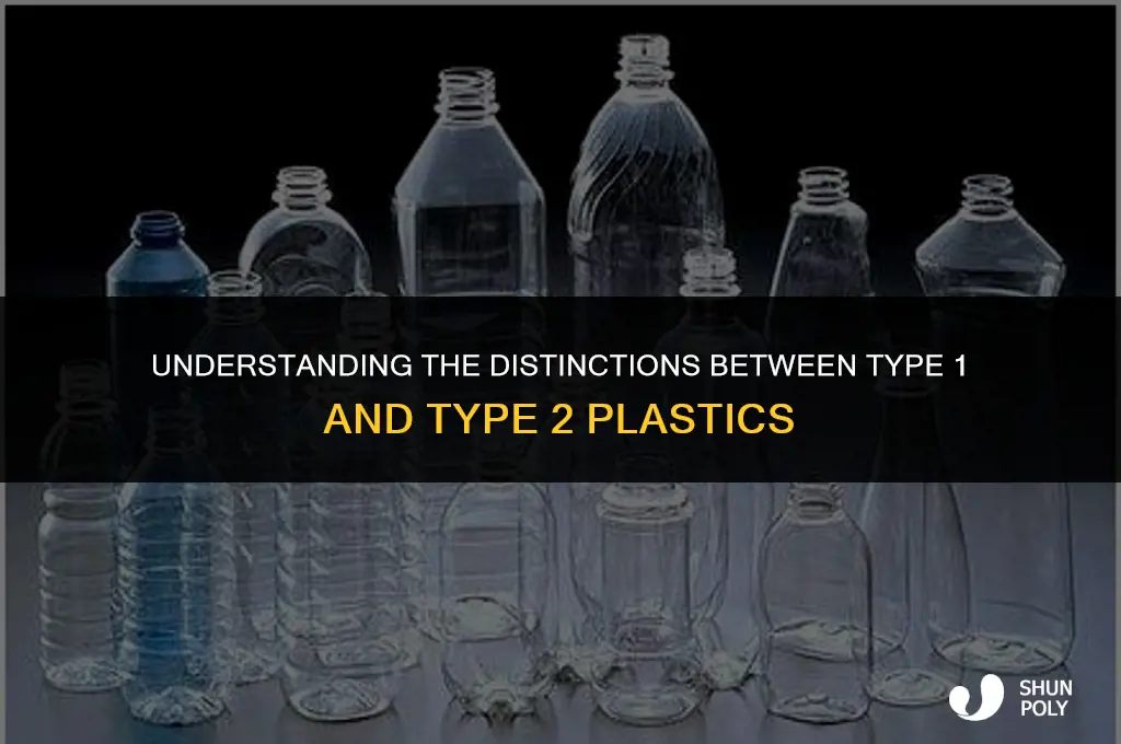 what is the difference between 1 and 2 plastic