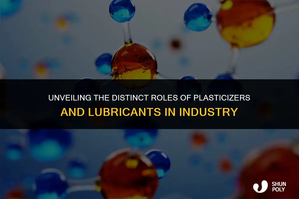 what is the difference between a plasticizer and a lubricant