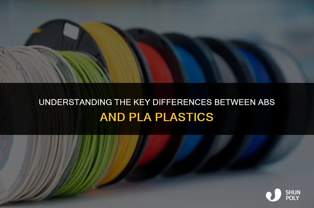 what is the difference between abs and pla plastic