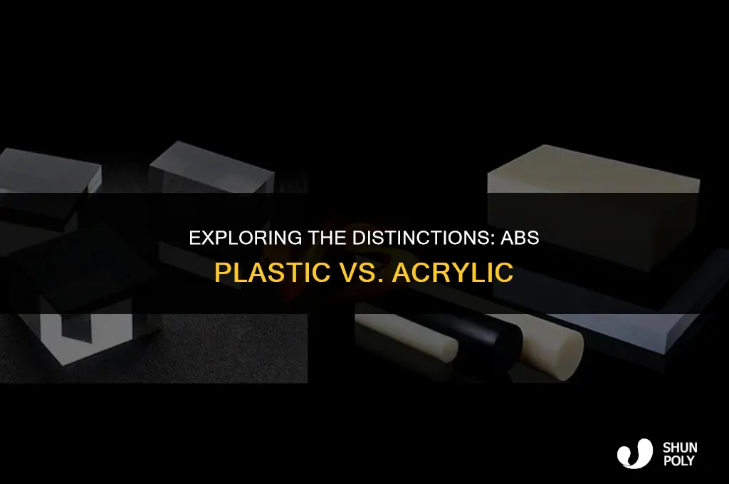 what is the difference between abs plastic and acrylic