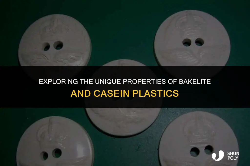 what is the difference between bakelite and casein plastic