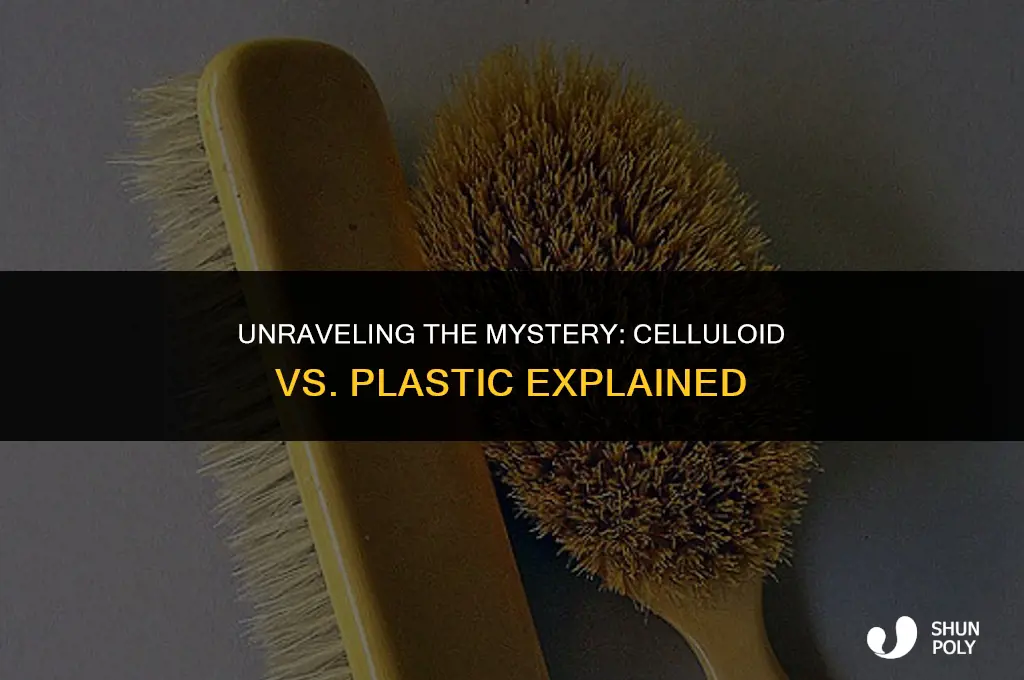what is the difference between celluloid and plastic
