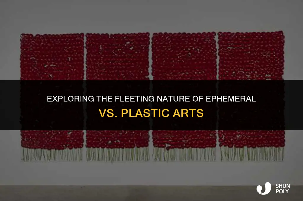what is the difference between ephemeral and plastic arts