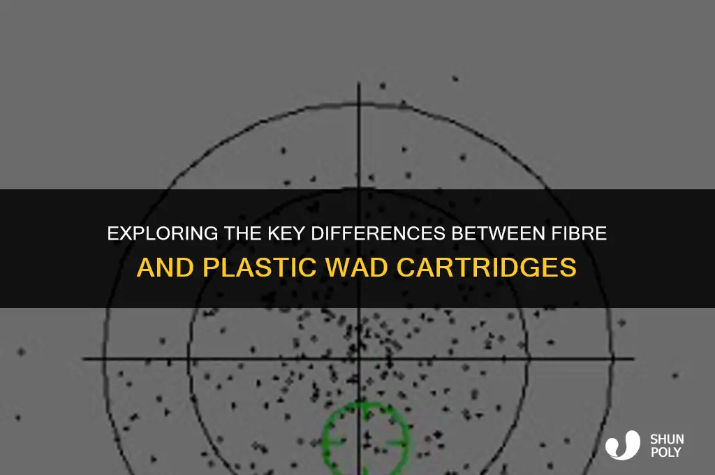 what is the difference between fibre and plastic wad cartridges