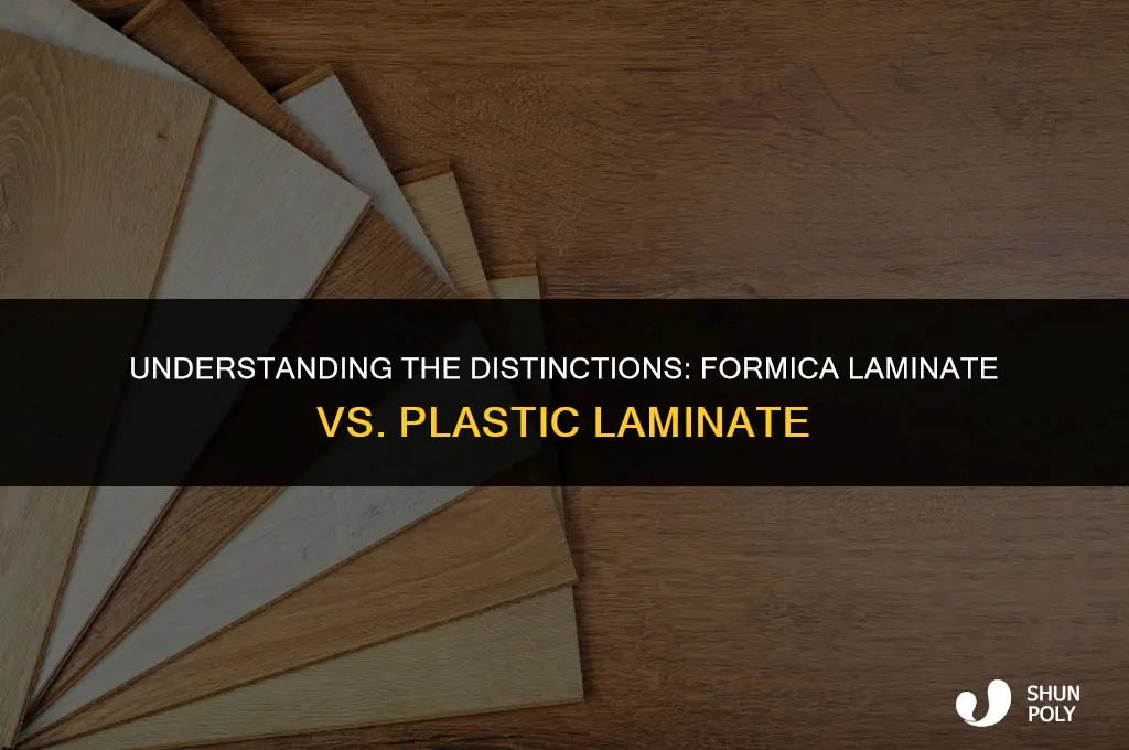 what is the difference between formica laminate and plastic laminate