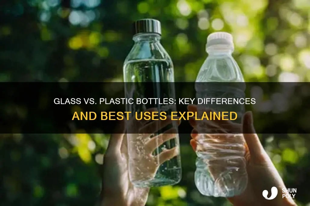 what is the difference between glass and plastic bottles
