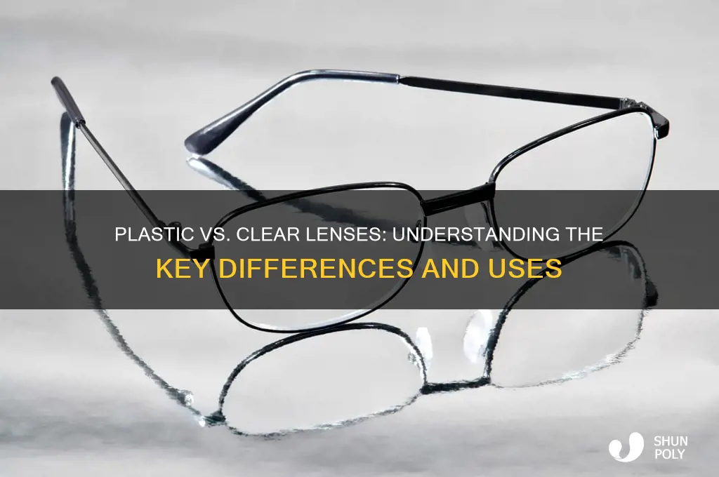 what is the difference between plastic lens and clear lens
