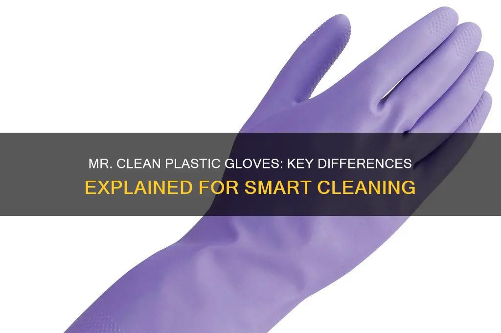 what is the difference in the mr clean plastic gloves
