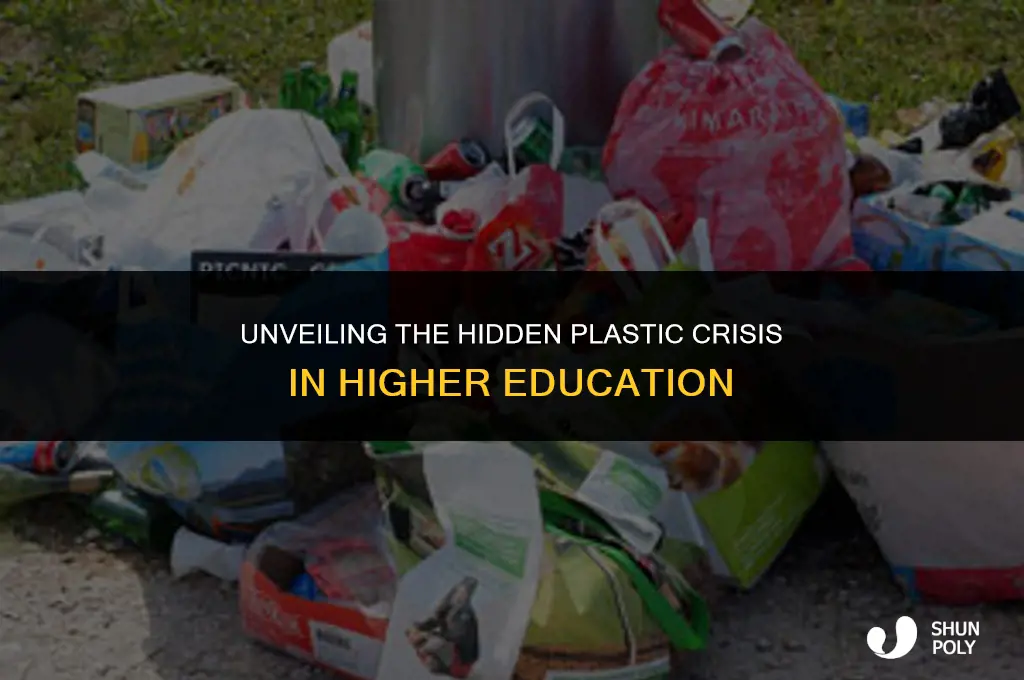 what is the estimated plastic use in universities
