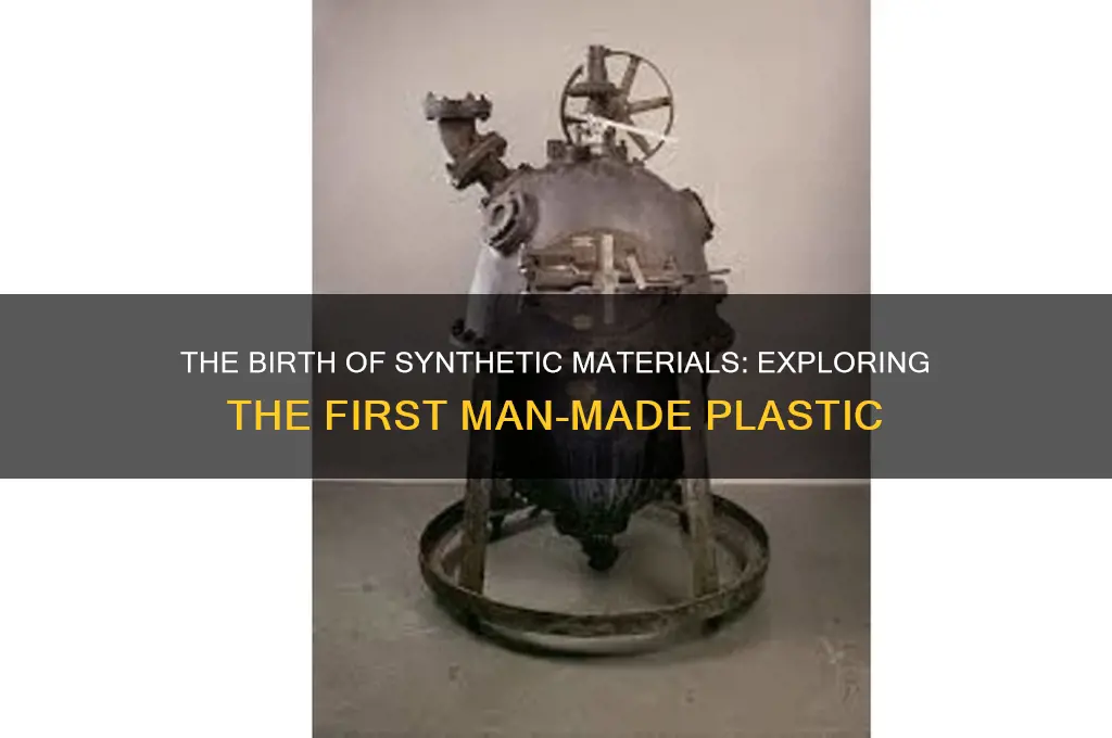 what is the first man made plastic