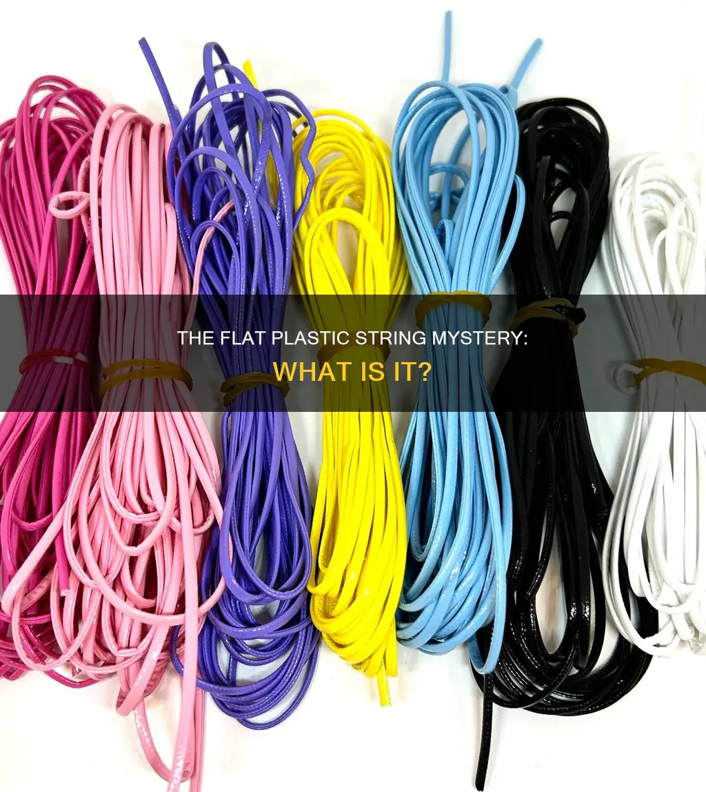 what is the flat plastic string called