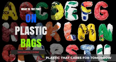 Unveiling the Font Mystery: What's Printed on Plastic Bags?