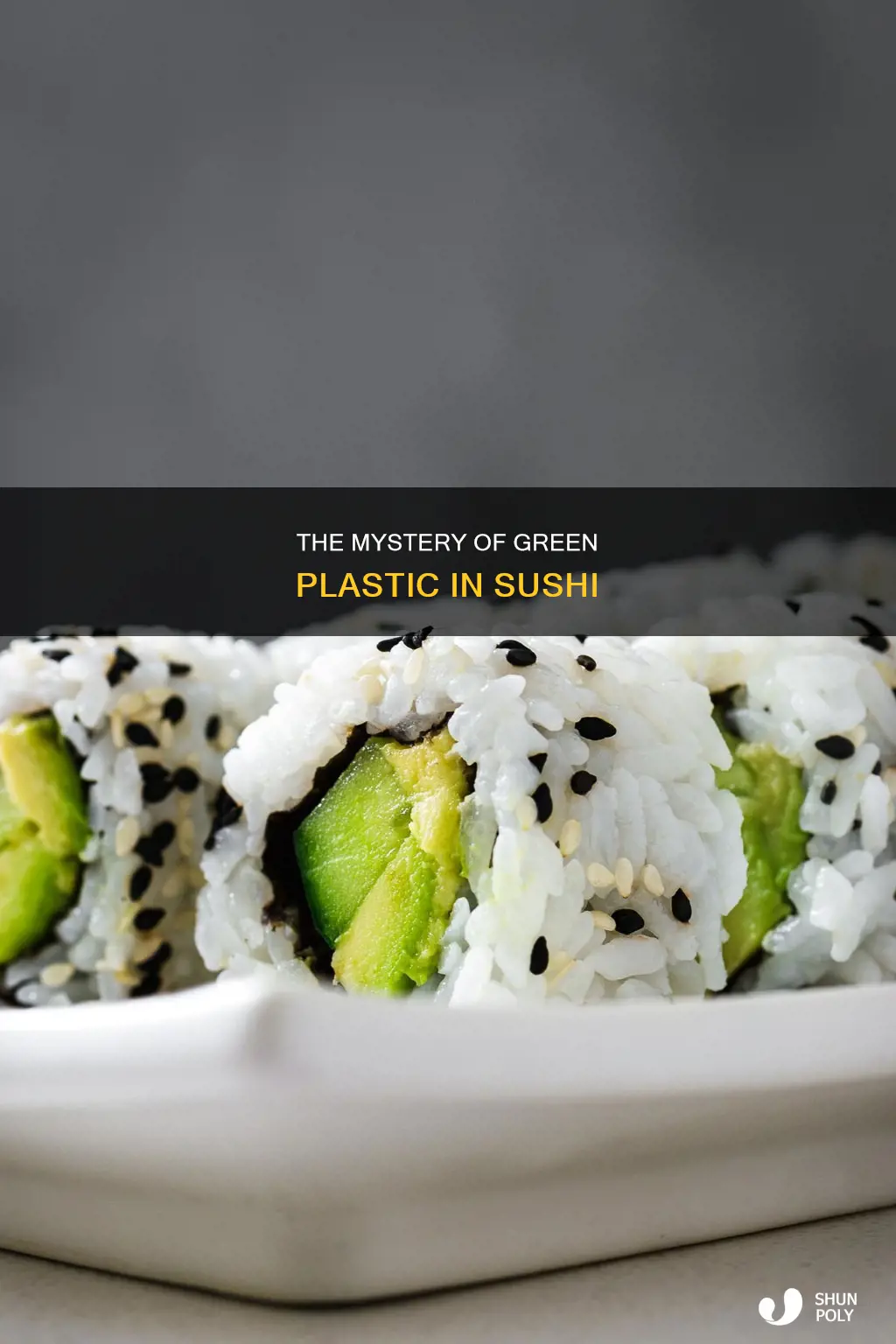 what is the green plastic in sushi