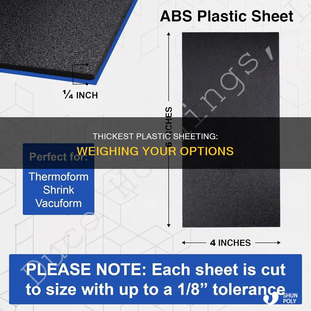 what is the heaviest plastic sheeting