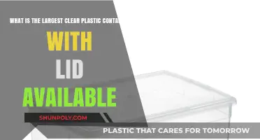 Clear Plastic Containers: Largest Available with Lid