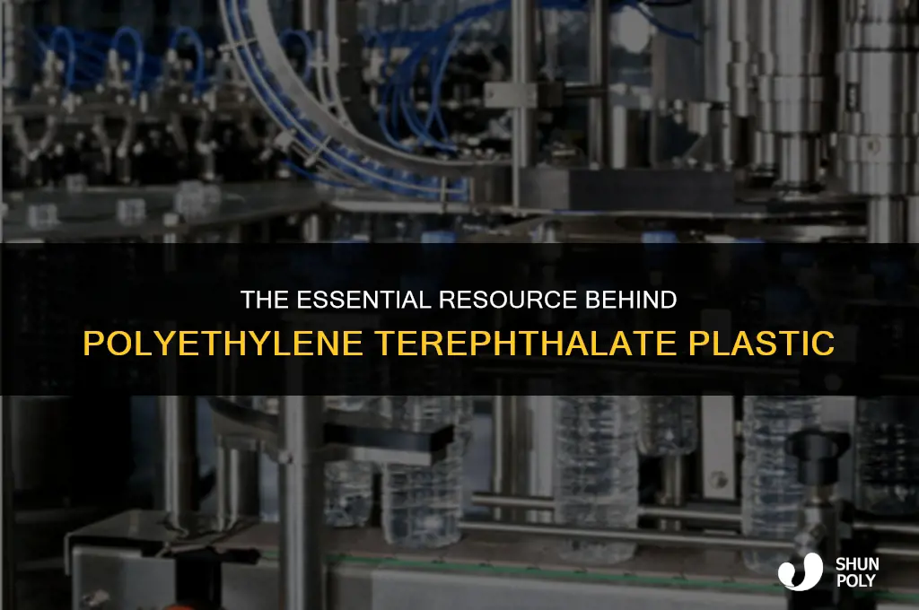 what is the major resource that polyethylene terephthalate plastic uses