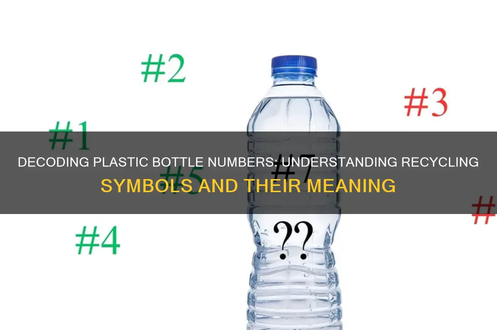 what is the meaning of number under plastic bottles