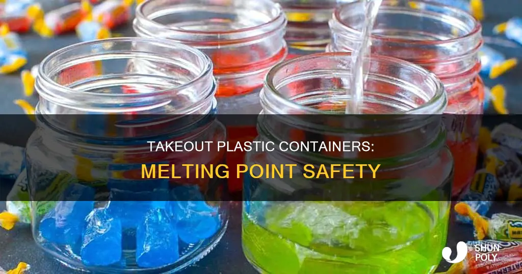 what is the melting point of take out plastic containers