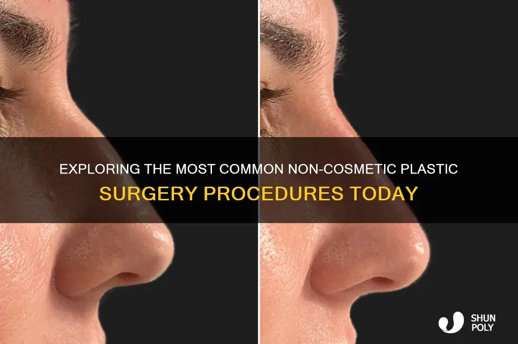what is the most common non-cosmetic plastic surgery