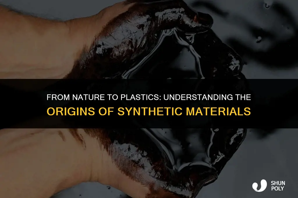 what is the natural resource used to make synthetic plastics
