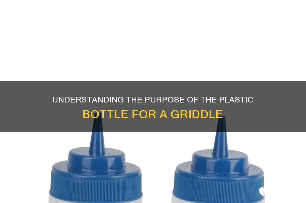 what is the plastic bottle for a griddle