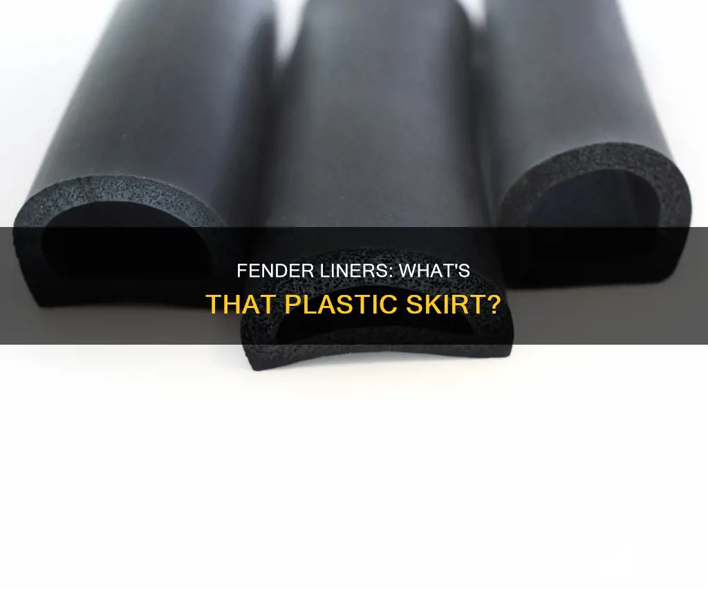 what is the plastic called underneath fender